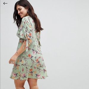 Asos curve mint A-line floral sundress